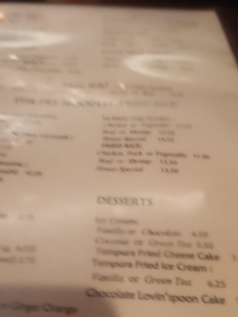 Wild Ginger Menu 5